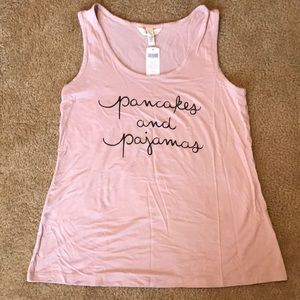 Pancakes and Pajamas tank top